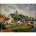 thumbnail image 3 of Pissarro, Camille 24x20 Black Modern Framed Museum Art Print Titled - The village of Knokke, 3 of 5