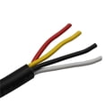 thumbnail image 3 of Câble d'Alimentation Audio 4 Conducteurs 28 Jauge pour Haut-Parleur (Rouge & Noir & Jaune & Blanc) 80 Pieds, 3 of 5