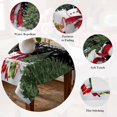 thumbnail image 5 of Black Christmas Table Cloth Waterproof Tablecloths, Snowman Xmas Tree Snowflake Winter Gifts Tablecloth Dining Table Cover for Kitchen Party Tabletop Outdoor, Rectangle Tablecloth 60x102 Inch, 5 of 9