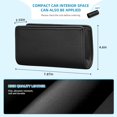 thumbnail image 2 of Car Trash Can, Leather Car Trash Bin Door Organizer with a Roll of Garbage Bag, Foldable Hanging Mini Cars Storage Must Have Essentials Interior Accessories(Black), 2 of 5