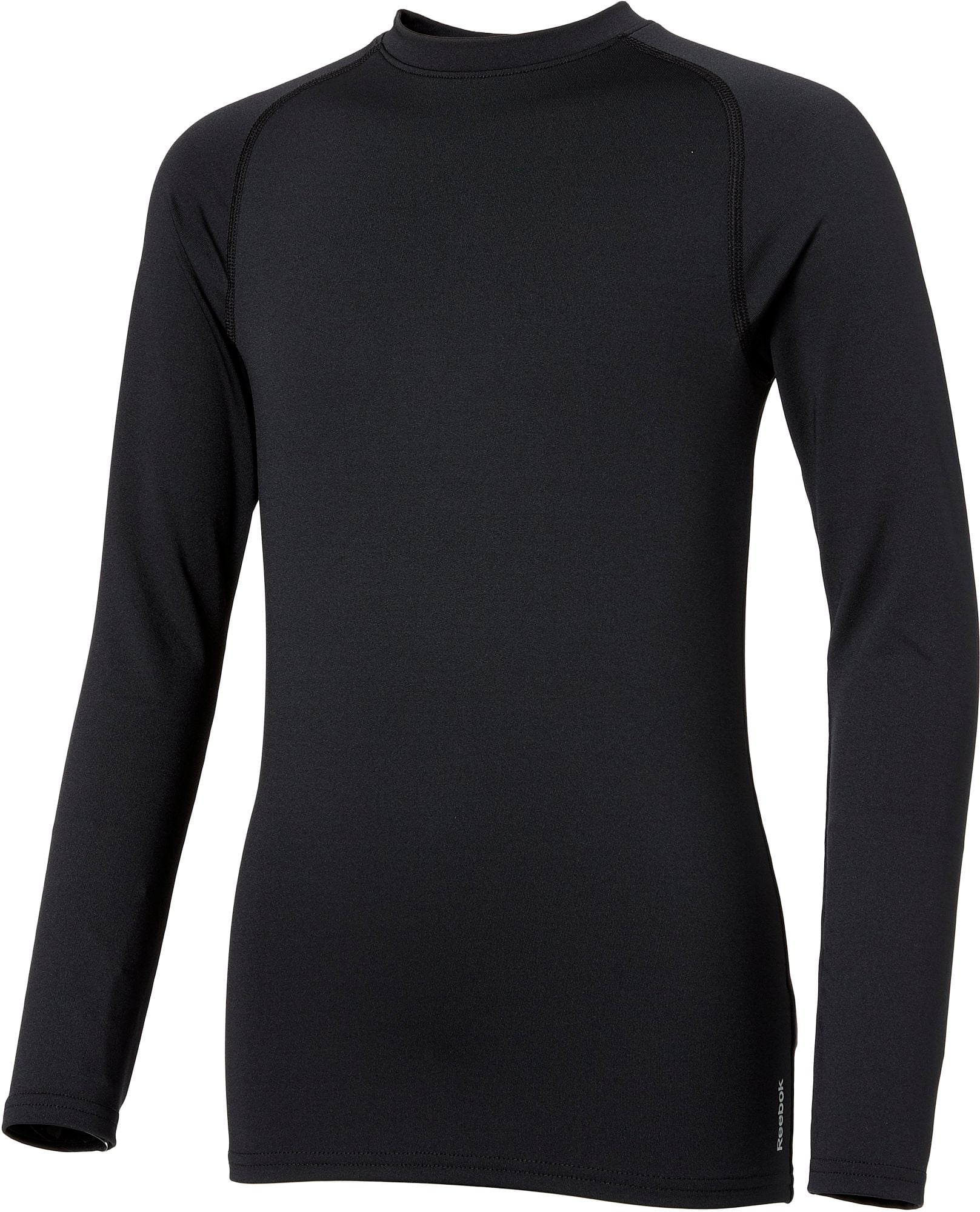 reebok men's cold weather compression crew neck long sleeve shirt