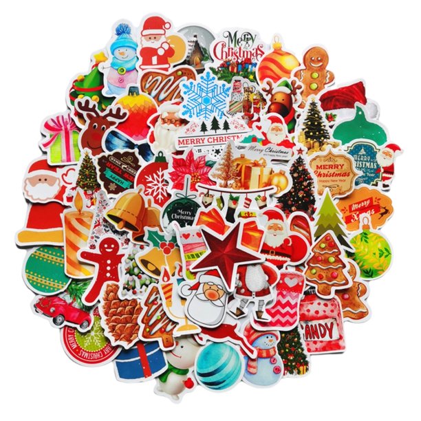 Pegatinas De Tema Navideño 100 Pegatinas De Decoración De Vacaciones Impermeables No Repetitivas Para Niños Regalos De Año Nuevo De Navidad 2021 Monstrate HA038630-00