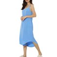 thumbnail image 4 of INSPIRE CHIC Women's Lounge Pajama Dress Sleepwear Nightdress Spaghetti Strap Cami Nightgowns S Blue, 4 of 6