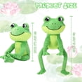 thumbnail image 2 of Peluche Toy HyDren con forma de rana, 43 cm, suaves y largas, color verde, 2 of 8