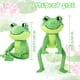 thumbnail image 2 of Peluche Toy HyDren con forma de rana, 43 cm, suaves y largas, color verde, 2 of 8