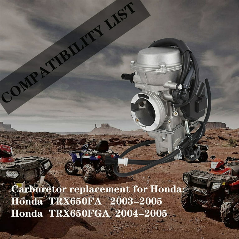 650 Carburetor ATV Carb 16100HN8013 Fit for 2003 2004 2005 Honda Rincon 650  650FA 4x4, 2004 2005 Honda Rincon 650 650FGA 4x4 GPScape 