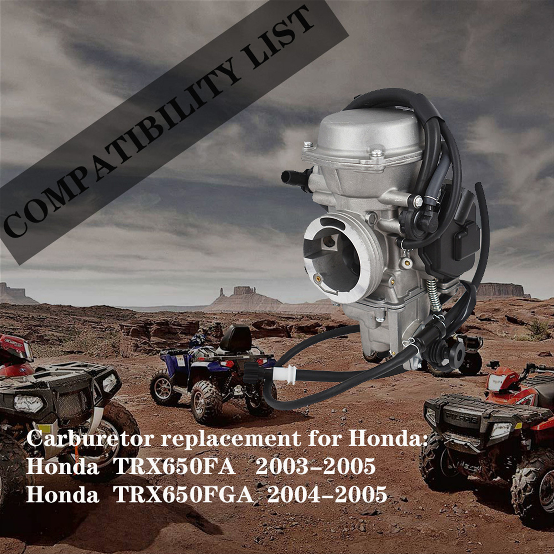 低反発 腰用 New Carburetor Carb for 2003-2005 Honda TRX 650 TRX650 Rincon ATV  16100-HN8-013並行輸入