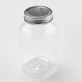 thumbnail image 3 of czcpp-32 OZ Clear Plastic Mason Jars with Lids - Dishwasher Safe Plastic Mason Jars (6 Pack) (Silver), 3 of 4