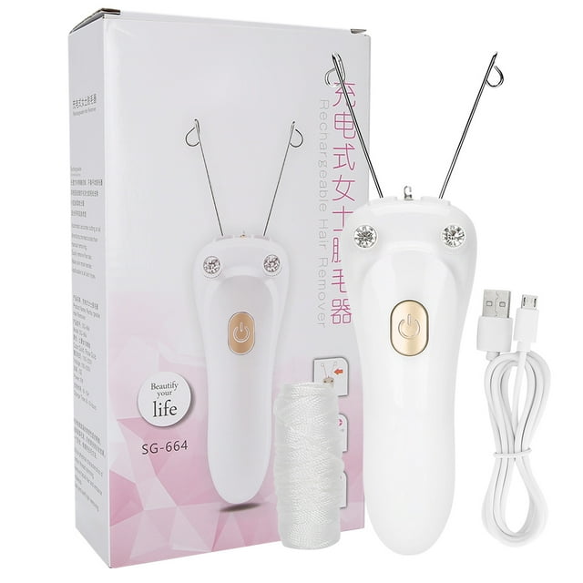 LYUMO Electric Threading Epilator Hair Remover USB Charging Cotton Thread Epilator (Host + Cotton Thread + USB Cable),Electric Threading Epilator,Thread Epilator
