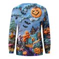 thumbnail image 4 of Sudadera con temática de Halloween para mujer, cómoda y elegante, de manga larga, con diseño festivo de calabaza, 4 of 4