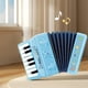 thumbnail image 5 of Juguetes de piscina, juguetes para bebés, juguetes para niños pequeños, acordeón electrónico grande para niños, instrumento de iluminación, juguete musical, acordeón de plástico., 5 of 6