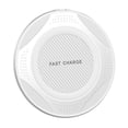 thumbnail image 1 of istar Chargeur Sans Fil Rapide 10W pour IPhone 11 Pro Max Galaxy Note S10+ Blanc, 1 of 2