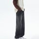 thumbnail image 1 of Puntoco Pantalones cargo de color sólido con bolsillos y cremallera, cintura elástica y largo completo para hombre, 1 of 3