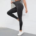 thumbnail image 5 of UngA Women Ribbed Knit Sports Yoga Leggings, Seamless High Waist Tummy Control Skinny Pants Scrunch Butt Lift Workout Leggings for Women Grey,L, 5 of 7