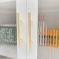 thumbnail image 6 of GVN Bedroom Armoire Wardrobe Closet Clothes Storage,Fluted Glass 2-Door Cabinet, 6 of 10