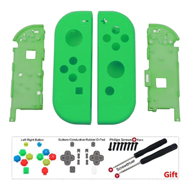 Carcasa de controlador de mano con agarre suave al tacto con botones de juego completo, carcasa de repuesto para consola Nintendo Switch, carcasa no incluida Adepaton 2033387-5