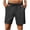 Dark Gray, variant on Wyobmus Mens Sweat Shorts With Pocket Workout Gym Running Shorts Elastic Waist Drawstring Plain Lounge Shorts M-3X Olive Green
