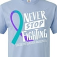 thumbnail image 4 of Inktastic Never Stop Fighting Suicide Prevention Awareness Ribbon T-Shirt, 4 of 5