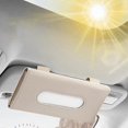 thumbnail image 5 of PU Leather Car Visor Tissue Holder Car Tissue Organizer Box Paper Towel Holder Car Napkin Holder For Sun Visor Seat Back, 5 of 5