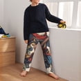 thumbnail image 5 of Susaid Samurai Frog Guitar Print Soft Teen Sleep Pants, Long Pajama Bottoms with Two Pockets and Elastic Waist, Designed for Ages 5-16-Medium, 5 of 6