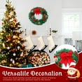 thumbnail image 5 of Christmas Wreath for Front Door Decoration Farmhouse Christmas Floral Wreath with Lights for Home Wall Porch Sign Indoor Outdoor Décor 18" Design2, 5 of 7
