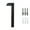 A, variant on Yoloke Modern Floating House Numbers for Outside, Large Black Shadow Home Number with Nails Kit & Template, Easy to Be Mounted for Exterior House Address, Garage Gate, Street, Farmhouse, Number 1