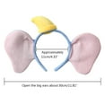 thumbnail image 3 of Elephant Ears Headband Soft Cartoon Hairband Makeup Washing Face Hair Hoop Lovely Costume Unisex Photo Props, 3 of 5