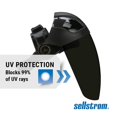 thumbnail image 5 of Sellstrom Protector Facial De Seguridad De Una Sola Corona Con Arnés De Trinquete Sombra 5 Ir Tint Sin Recubrimiento Negro S32050, 5 of 5