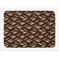 thumbnail image 1 of African Bath Mat, Indigenous Abstract Shapes Cheetah Motif Jungle Animal Skin Motif, Plush Bathroom Decor Mat with Non Slip Backing, 29.5" X 17.5", Dark Maroon Beige Brown, by Ambesonne, 1 of 2
