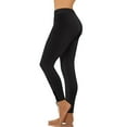 thumbnail image 4 of Ultra Soft Leggings for Women Yoga Workout Pant with Crisscross Lace-up Bottom Trendy Active Gym Clothes (XS, Black), 4 of 8