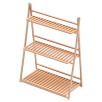 yotijay 1/12 Dollhouse Flower Stand Dollhouse Accessories Display Shelf Flower Shelf for