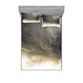 thumbnail image 1 of Clouds Bedding Set with Sheet & Covers, Heavy Storm Clouds in Dark Sky Hurricane Weather Cloudscape Mass of Liquid Droplets Image, Printed Bedroom Decor 2 Shams, 4 Sizes, Grey, by Ambesonne, 1 of 3