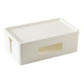 thumbnail image 1 of Birdeem Remote Control Socket Storage Box with Cover Side U-Shaped Opening Storage Box Desktop Organizing Storage Box, 1 of 12