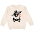 thumbnail image 2 of Inktastic Grunge Pirate Skull and Cross Bones Toddler Sweatshirt, 2 of 4