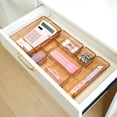 thumbnail image 5 of Buanson 25 PCS Plastic Drawer Organizers Set, 4-Size Drawer Organizer Trays for Makeup, Kitchen Gadgets & Office -Coffee, 5 of 7