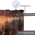 thumbnail image 5 of Eagle Window Curtain Valance Western Wilderness Themed Country Tent Sunset Rod Pocket Window Valance for Living Room Bathroom Bedroom Kitchen 54 by 18 in, 1 Panel, 5 of 6