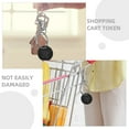 thumbnail image 4 of Miangastore Stainless Steel Shopping Trolley Token Sleek Design Shoppers Quick Access 1Set, 4 of 9