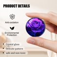 thumbnail image 3 of Glass Refrigerator Magnet 6Pcs Magnetic Fridge Sticker,Decor for Kitchen,Whiteboard,Cabinet,Mysterious Luminous Rose, 3 of 5