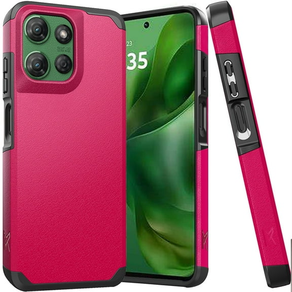 Shockproof Air Cushion Hybrid Case for Motorola Moto G Power 2025 - Hot Pink
