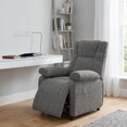 thumbnail image 1 of Sillón Reclinable Easy Living Elio Gris Oxford de Tela con Doble Posición, Reposapiés y Compartimento Lateral, 1 of 9