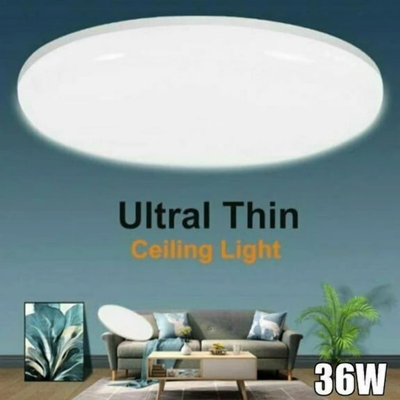 Sale! 36W Led Ceiling Down Light Ultra Thin Flush Mount Lamp Fixture 6500K Home