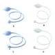 thumbnail image 4 of Wosthever Accesorios de descarga Partes del cuerpo fáciles de limpiar con conexión estrecha Limpieza de lavabos para mujeres embarazadas Juegos de accesorios de baño Un solo agujero blanco, 4 of 6