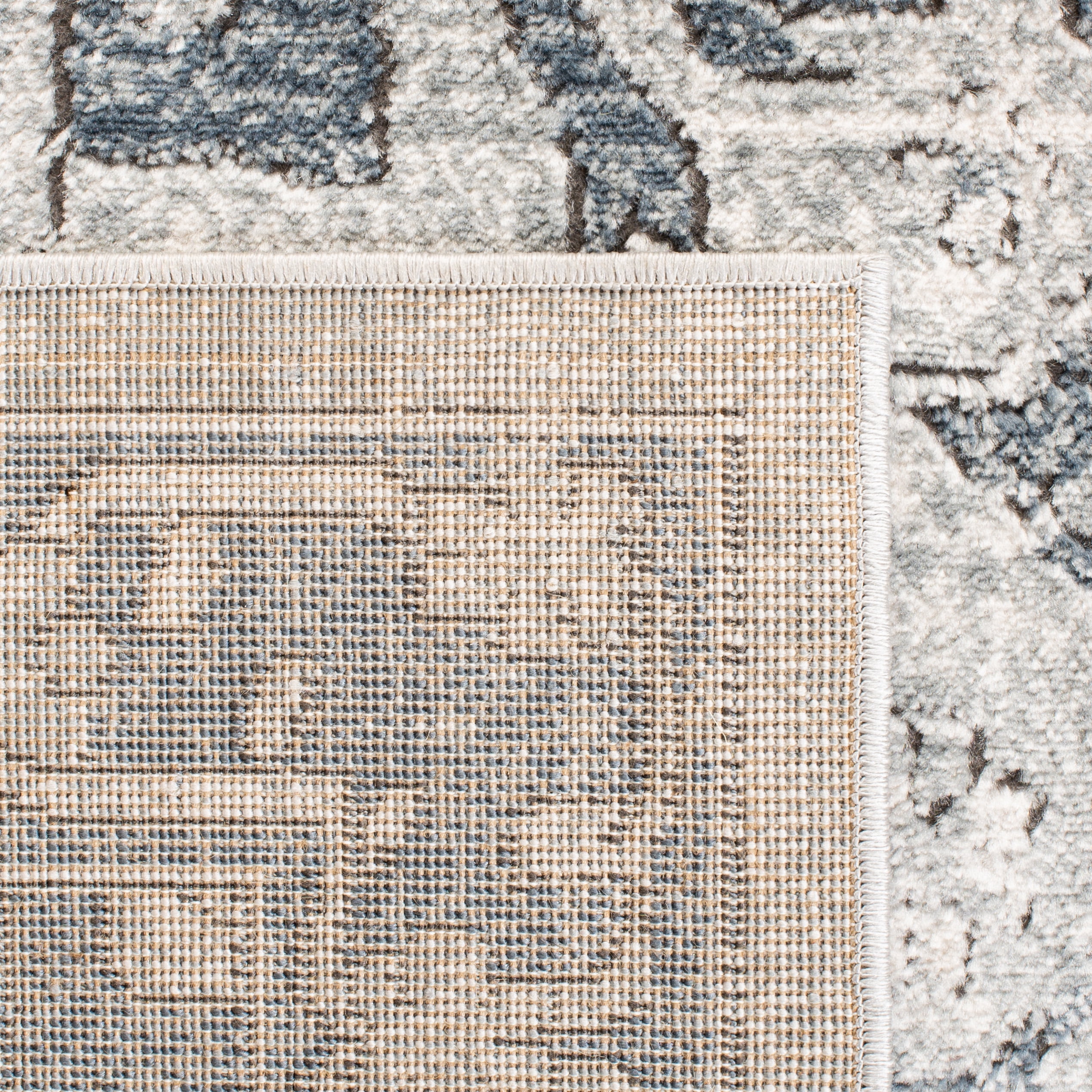 SAFAVIEH Martha Stewart Denver Oregon Area Rug, Navy/Ivory, 5'1" x 7'6"