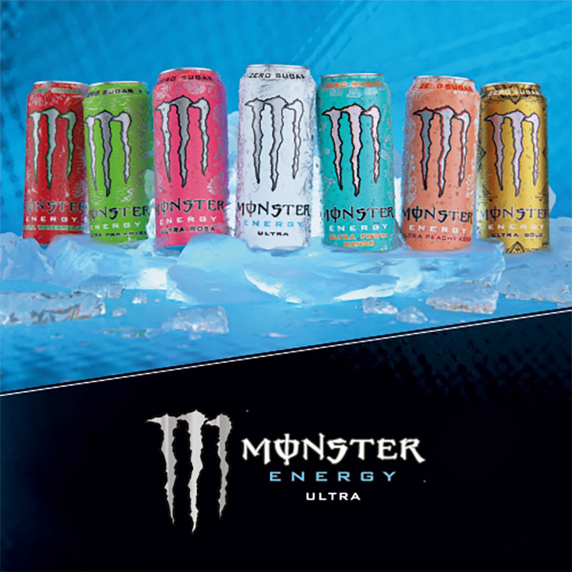 Monster Energy Drink - Ultra Strawberry Dreams Zero Sugar 500ml, Imported from Britain