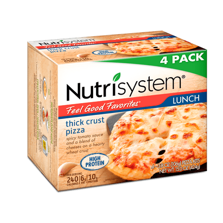 Nutrisystem Feel Good Favorites Thick Crust Cheese Pizza, 3.8 Oz, (The Best Paleo Pizza Crust)