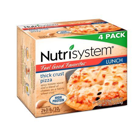 Nutrisystem Feel Good Favorites Thick Crust Cheese Pizza, 3.8 Oz, 4 Count