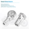 thumbnail image 5 of Unique Bargains 16mm ID 10mm OD M16x1.5 Banjo Fitting Fuel Line with Screw Washer for Motorcycle Silver Tone 2 Set, 5 of 6