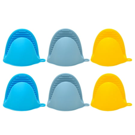 

6PCS Silicone Oven Mitts Heat Resistant Silicone Potholders for Kitchen Mini Oven Mitts Rubber Oven Glove Kitchen Mittens Pinch Mitts Cute Cooking Mitts ，G45704