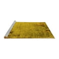 thumbnail image 2 of Ahgly Company Machine Washable Indoor Round Oriental Yellow Industrial Area Rugs, 7' Round, 2 of 4