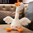 thumbnail image 4 of Talking Dancing Goose Stuffed Toys,Voice Repeating Recording Toys,Musical Singing Glowing Interactive Toys,Soft Plush Baby Companion Toys,Language Development Early Education Kids Holiday Gift Toys, 4 of 6